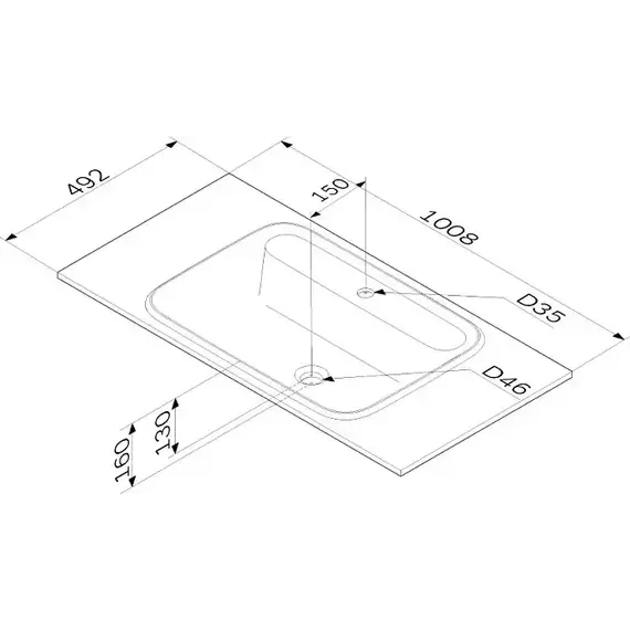 Тумба подвесная с раковиной AM.PM Func 100 см M8FFUX1002WM, белый матовый, Цвет фасада: белый матовый - фото 13