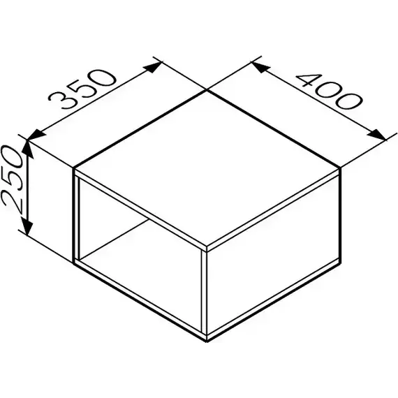 Модуль подвесной открытый Am.Pm Func 40 см M8FOH0401WM, белый матовый - фото 4