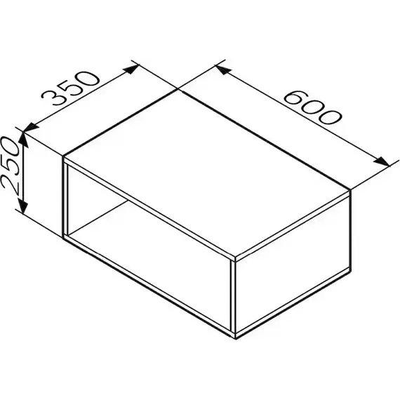 Модуль подвесной открытый Am.Pm Func 60 см M8FOH0601WM, белый матовый - фото 4