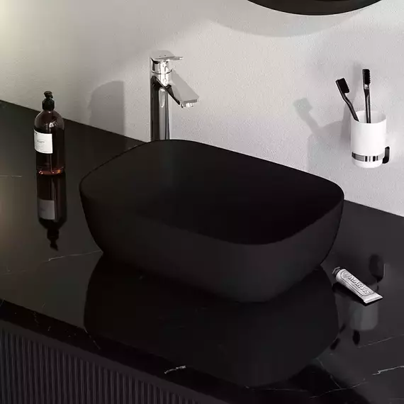 Раковина-чаша Am.Pm Func 45 см M8FWCC10450BM, чёрная матовая - фото 