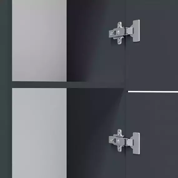 Пенал подвесной Am.Pm Gem 30 см M90CHR0306GM, графит - фото, картинка 3 Пенал подвесной Am.Pm Gem 30 см M90CHR0306GM, графит - фото 3