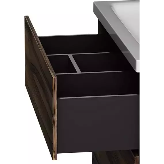 Тумба напольная с раковиной AM.PM Gem 75 см M90FSX0752HF, орех, Цвет фасада: тёмное дерево - фото 7