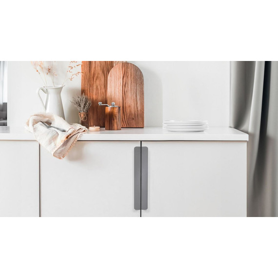 Ручка для мебельной тумбы Cezares Eco 40 см RS156GR.3/320 (1 шт) серый - фото 4