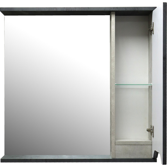 Зеркало-шкаф Loranto Florena 70 см CS00090037, темный бетон - фото 5