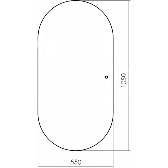 Зеркало Azario Viva 55 см LED-00002689, чёрный - фото 14