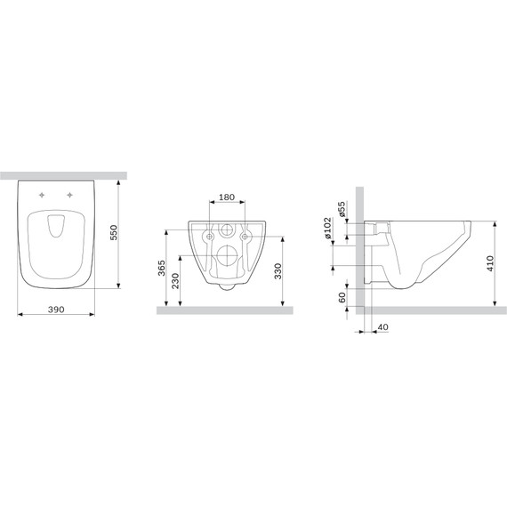 Унитаз подвесной Am.Pm Inspire V2.0 FlashClean C50A1700MWSC с сиденьем микролифт, белый матовый - фото 12