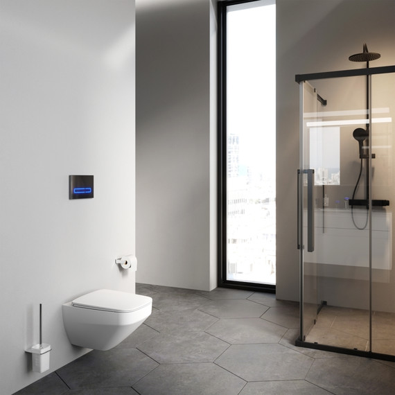 Унитаз подвесной Am.Pm Inspire V2.0 FlashClean C50A1700MWSC с сиденьем микролифт, белый матовый - фото 4