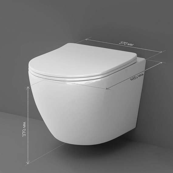 Унитаз подвесной безободковый AM.PM Like C801900SC (Система смыва торнадо) с крышкой микролифт - фото, картинка 8 Унитаз подвесной безободковый AM.PM Like C801900SC (Система смыва торнадо) с крышкой микролифт - фото 8