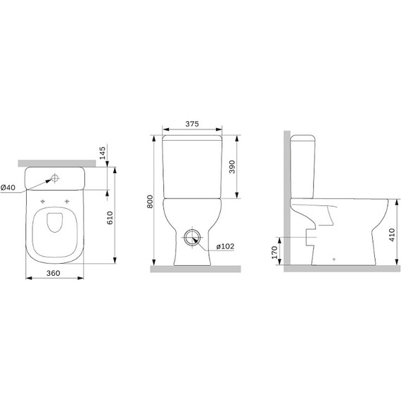 Унитаз-компакт безободковый Am.Pm Sunny 2.0 C85C8601SC с крышкой микролифт - фото, картинка 9 Унитаз-компакт безободковый Am.Pm Sunny 2.0 C85C8601SC с крышкой микролифт - фото 9