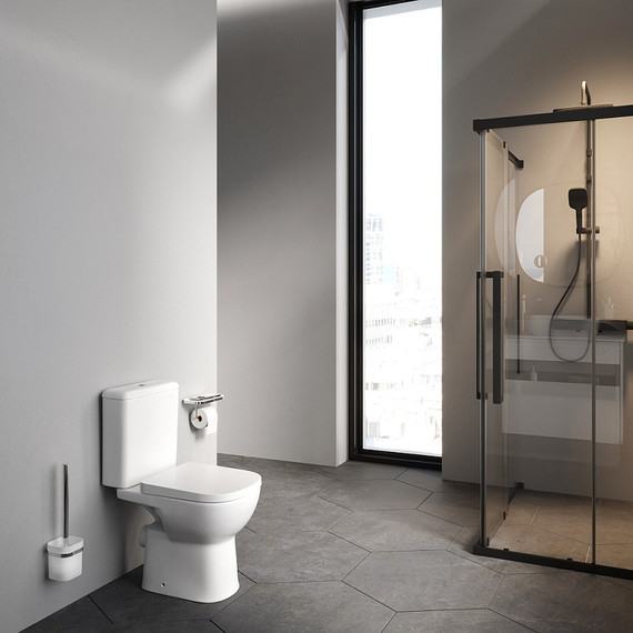 Унитаз-компакт безободковый Am.Pm Sunny 2.0 C85C8601SC с крышкой микролифт - фото, картинка 3 Унитаз-компакт безободковый Am.Pm Sunny 2.0 C85C8601SC с крышкой микролифт - фото 3