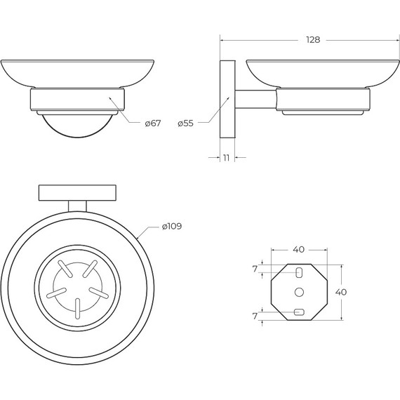 Мыльница Cezares Relax RELAX-SODS-01 - фото 3