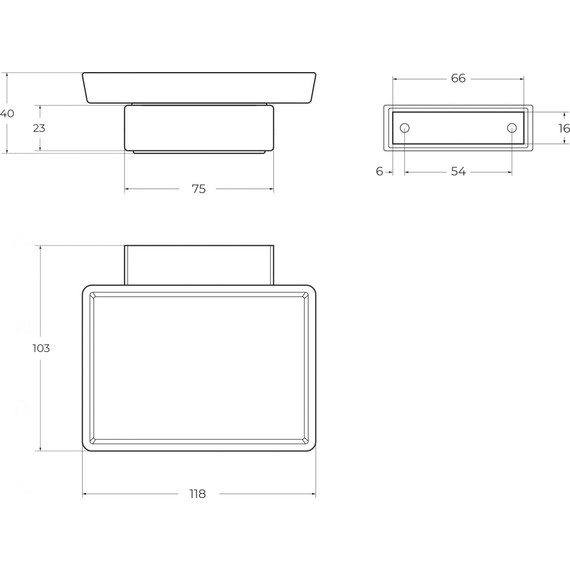 Мыльница Cezares Slider SLIDER-SODS-01 - фото 2