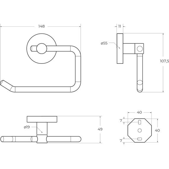 Держатель для туалетной бумаги Cezares Relax RELAX-PH1-01 - фото 2