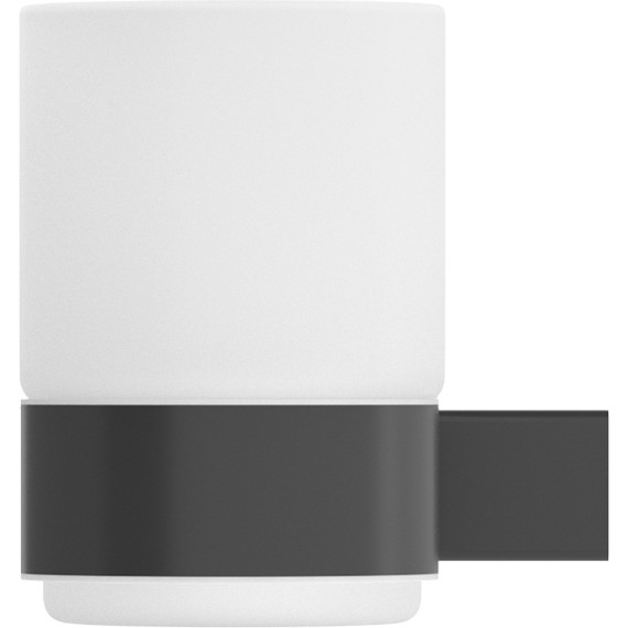 Стакан для зубных щеток Cezares Stylus STYLUS-TUMS-NOP, цвет чёрный матовый - фото 2