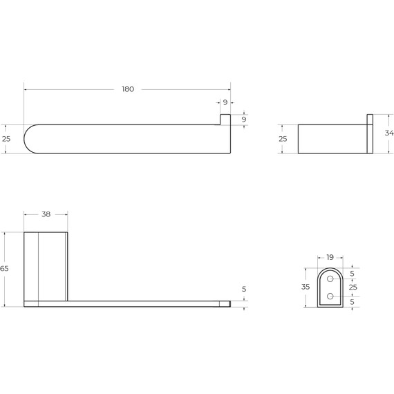 Держатель для туалетной бумаги Cezares Stylus STYLUS-PH-IN, цвет сатин - фото 2