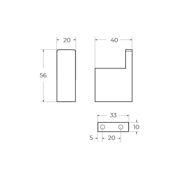 Крючок Cezares Slider SLIDER-HK-IN, цвет сатин - фото 2