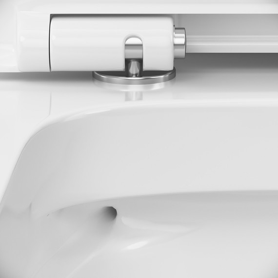 Унитаз-компакт безободковый Am.Pm Gem C908601SC с сиденьем микролифт - фото, картинка 10 Унитаз-компакт безободковый Am.Pm Gem C908601SC с сиденьем микролифт - фото 10