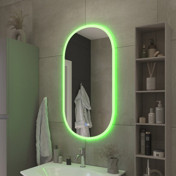 Зеркало Cezares Ellisse 55 см CZR-SPC-ELS-550-1050-RGB-TCH - фото 3