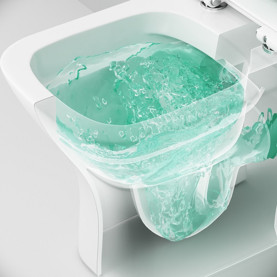 Унитаз-компакт безободковый Am.Pm Gem C908601SC с сиденьем микролифт - фото, картинка 9 Унитаз-компакт безободковый Am.Pm Gem C908601SC с сиденьем микролифт - фото 9