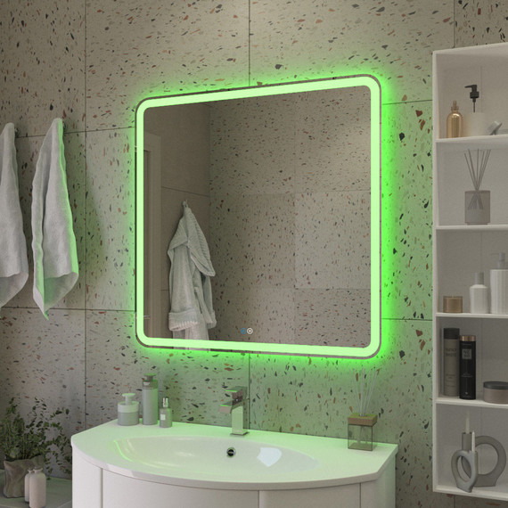 Зеркало Cezares Ellisse 80 см CZR-SPC-MC-800-800-RGB-TCH - фото 4