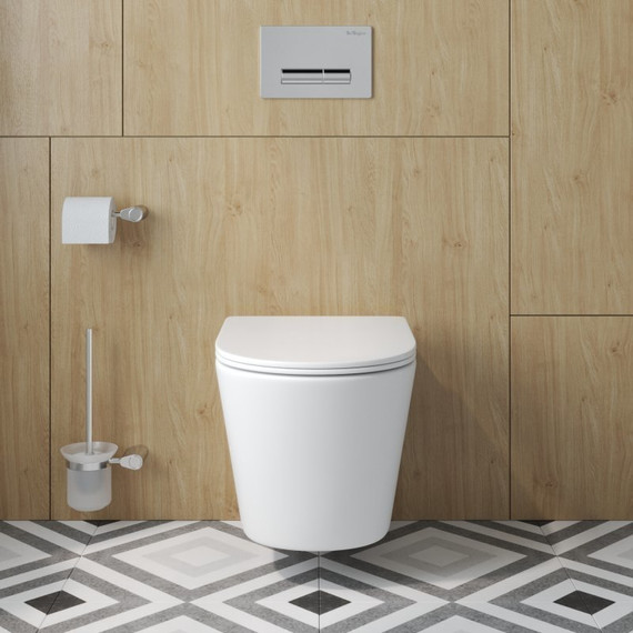 Унитаз подвесной безободковый BelBagno Tre-Tor BB5180CH-TOR/SC (Система смыва торнадо) с крышкой микролифт - фото, картинка 3 Унитаз подвесной безободковый BelBagno Tre-Tor BB5180CH-TOR/SC (Система смыва торнадо) с крышкой микролифт - фото 3