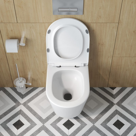 Унитаз подвесной безободковый BelBagno Tre-Tor BB5180CH-TOR/SC (Система смыва торнадо) с крышкой микролифт - фото, картинка 6 Унитаз подвесной безободковый BelBagno Tre-Tor BB5180CH-TOR/SC (Система смыва торнадо) с крышкой микролифт - фото 6