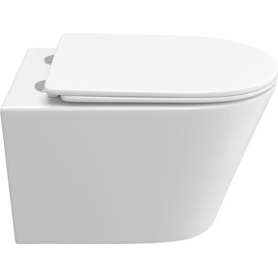 Унитаз подвесной безободковый BelBagno Tre-Tor BB5180CH-TOR/SC (Система смыва торнадо) с крышкой микролифт - фото, картинка 7 Унитаз подвесной безободковый BelBagno Tre-Tor BB5180CH-TOR/SC (Система смыва торнадо) с крышкой микролифт - фото 7