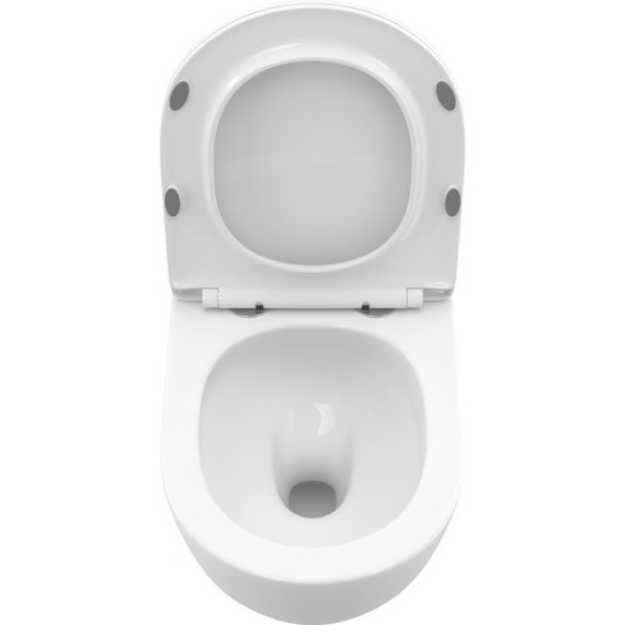 Унитаз подвесной безободковый BelBagno Uno-Tor BB5177CH-TOR/SC (Система смыва торнадо) с крышкой микролифт - фото 13