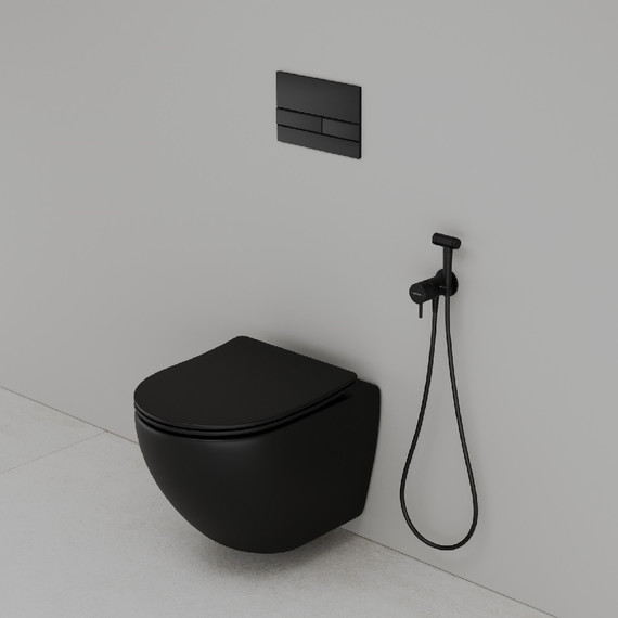 Набор для гигиенического душа Sancos Atom SC2001MB, чёрный матовый - фото 6