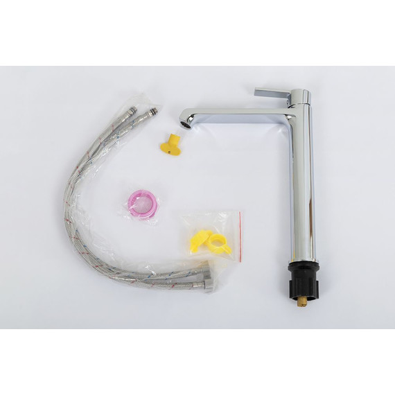 Смеситель для раковины высокий BelBagno AURORA-LMC-CRM-W0 - фото 7