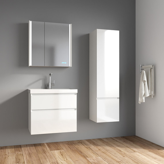 Тумба подвесная с раковиной Azario Velluto 100 см CS00088604, белый матотвый - фото, картинка 2 Тумба подвесная с раковиной Azario Velluto 100 см CS00088604, белый матотвый - фото 2