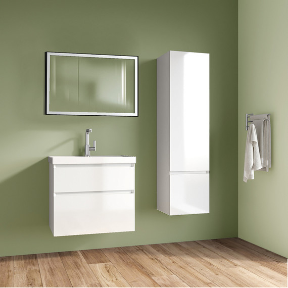 Тумба подвесная с раковиной Azario Velluto 100 см CS00088604, белый матотвый - фото, картинка 3 Тумба подвесная с раковиной Azario Velluto 100 см CS00088604, белый матотвый - фото 3