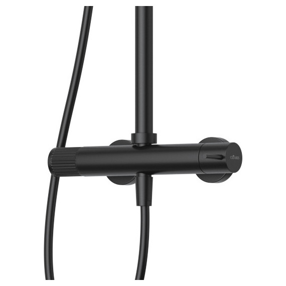 Душевая стойка Cezares LEAF-CDA-25-L-NOP, чёрный матовый, Цвет производителя: чёрный матовый - фото 2