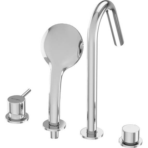 Смеситель для ванны Cezares LEAF-BVDM4-L-01 - фото 6