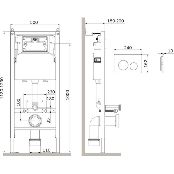 Инсталляция для подвесного унитаза Am.Pm PrimeFit L I012709.0138 - фото 3
