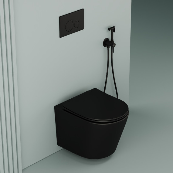 Набор для гигиенического душа Sancos Start SC1001MB, чёрный матовый (скрытая часть) - фото 5