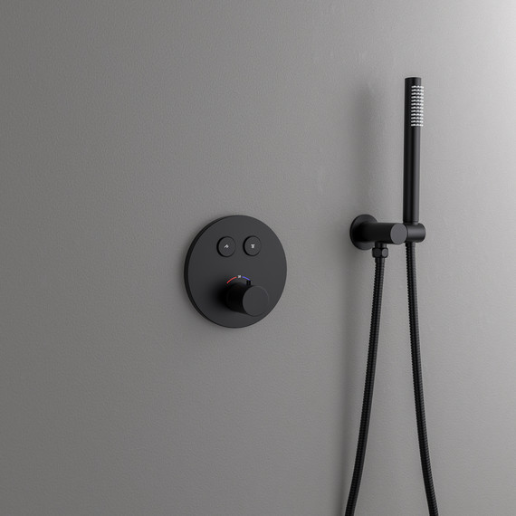 Душевая система для душа с термостатом Timo Saona SX-2370/03SM, черный (верхний душ 500 мм) - фото 5