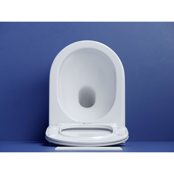 Унитаз подвесной безободковый Ceramicanova Metropol CN4002T с тонкой крышкой микролифт - фото 9