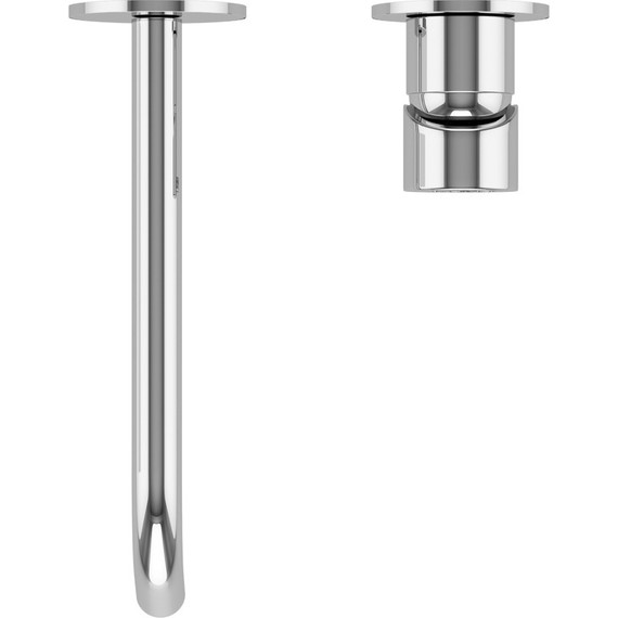 Смеситель для раковины настенный Cezares LEAF-BLI2-20-L-01-W0 (со скрытой частью) - фото 4