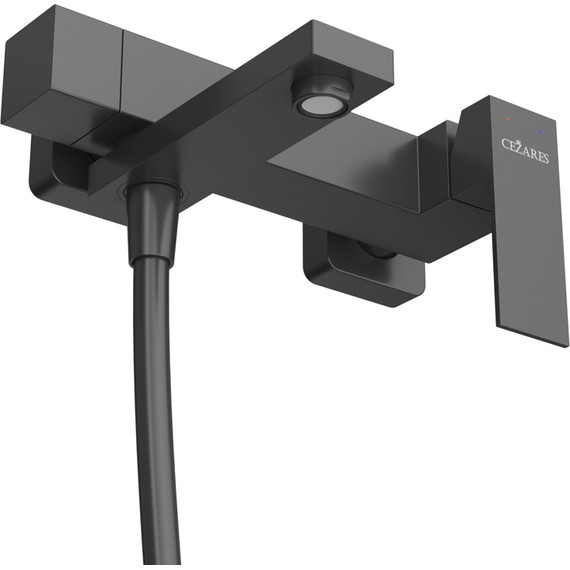 Смеситель для ванны Cezares SLIDER-VD-NOP, чёрный матовый, Цвет производителя: чёрный матовый - фото 4