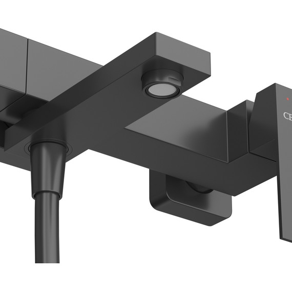 Смеситель для ванны Cezares SLIDER-VD-NOP, чёрный матовый, Цвет производителя: чёрный матовый - фото 5