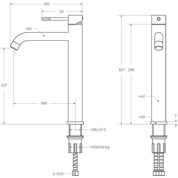 Смеситель для раковины высокий Cezares RELAX-LC1-IN-W0, сатин, Цвет производителя: сатин - фото, картинка 4 Смеситель для раковины высокий Cezares RELAX-LC1-IN-W0, сатин, Цвет производителя: сатин - фото 4