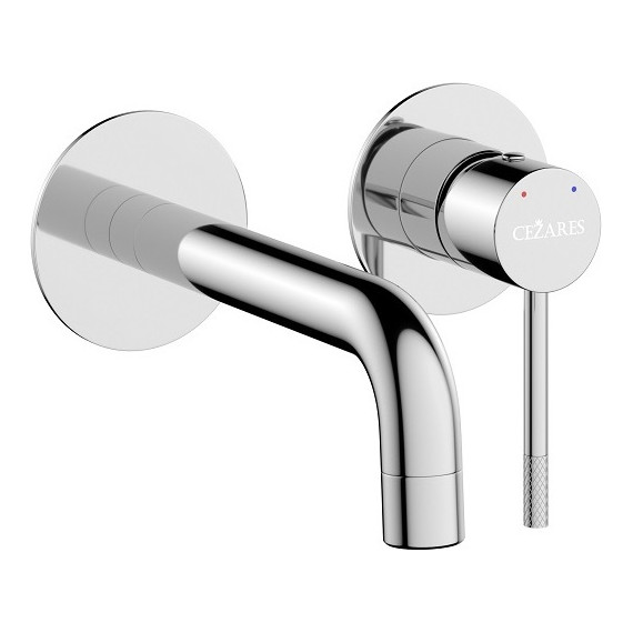 Смеситель для раковины настенный Cezares RELAX-BLI2-1-01-W0 (со скрытой частью), Цвет производителя: хром - фото 2