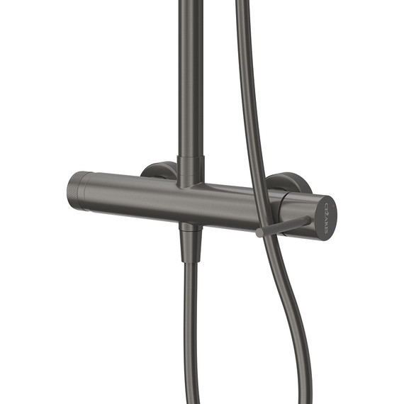 Душевая стойка Cezares RELAX-CD-GM, оружейная сталь, Цвет производителя: оружейная сталь - фото 3