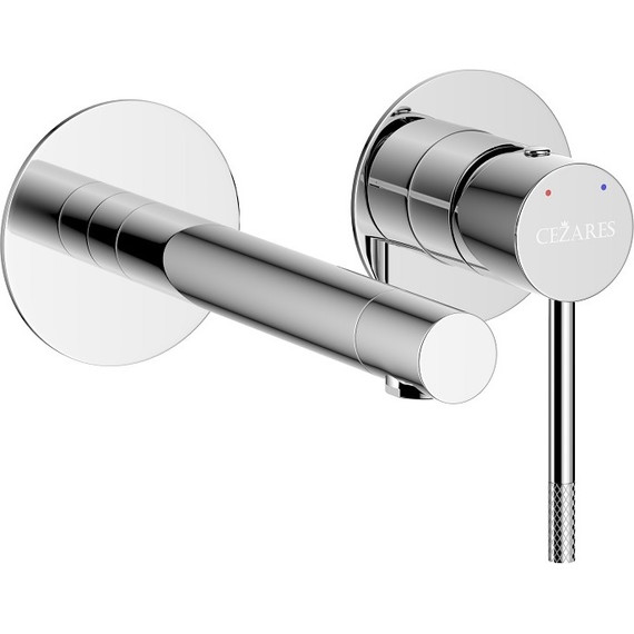Смеситель для раковины настенный Cezares RELAX-BLI2-2-01-W0 (со скрытой частью), Цвет производителя: хром - фото, картинка 2 Смеситель для раковины настенный Cezares RELAX-BLI2-2-01-W0 (со скрытой частью), Цвет производителя: хром - фото 2