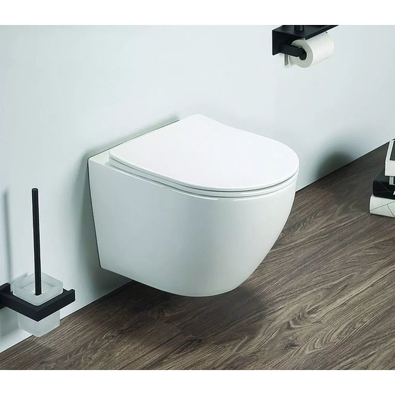 Инсталляция с подвесным унитазом комплект: TECEbase 2.0 9400413 с подвесным безободковым унитазом Azario Gloria AZ-2003 сиденье микролифт, крепление, кнопка смыва белая - фото 13