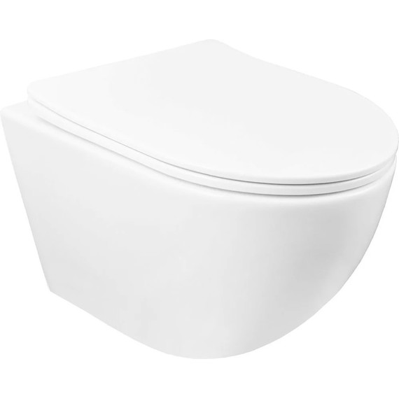 Инсталляция с подвесным унитазом комплект: TECEbase 2.0 9400414 с подвесным безободковым унитазом Azario Gloria AZ-2003 сиденье микролифт, крепление, кнопка смыва чёрная матовая - фото 2