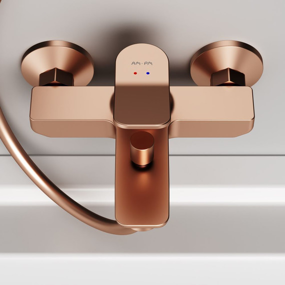 Смеситель для ванны AM.PM X-Joy F85A10044, розовое золото, Цвет производителя: розовое золото - фото 8