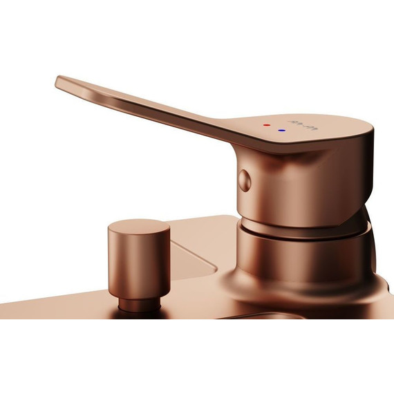 Смеситель для ванны AM.PM X-Joy F85A10044, розовое золото, Цвет производителя: розовое золото - фото 9