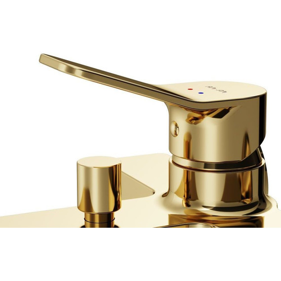 Смеситель для ванны AM.PM X-Joy F85A10099, золото, Цвет производителя: золото - фото 9